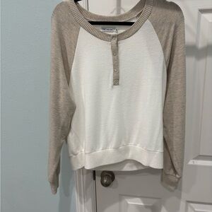 Red Haute Beige and Cream Cardigan